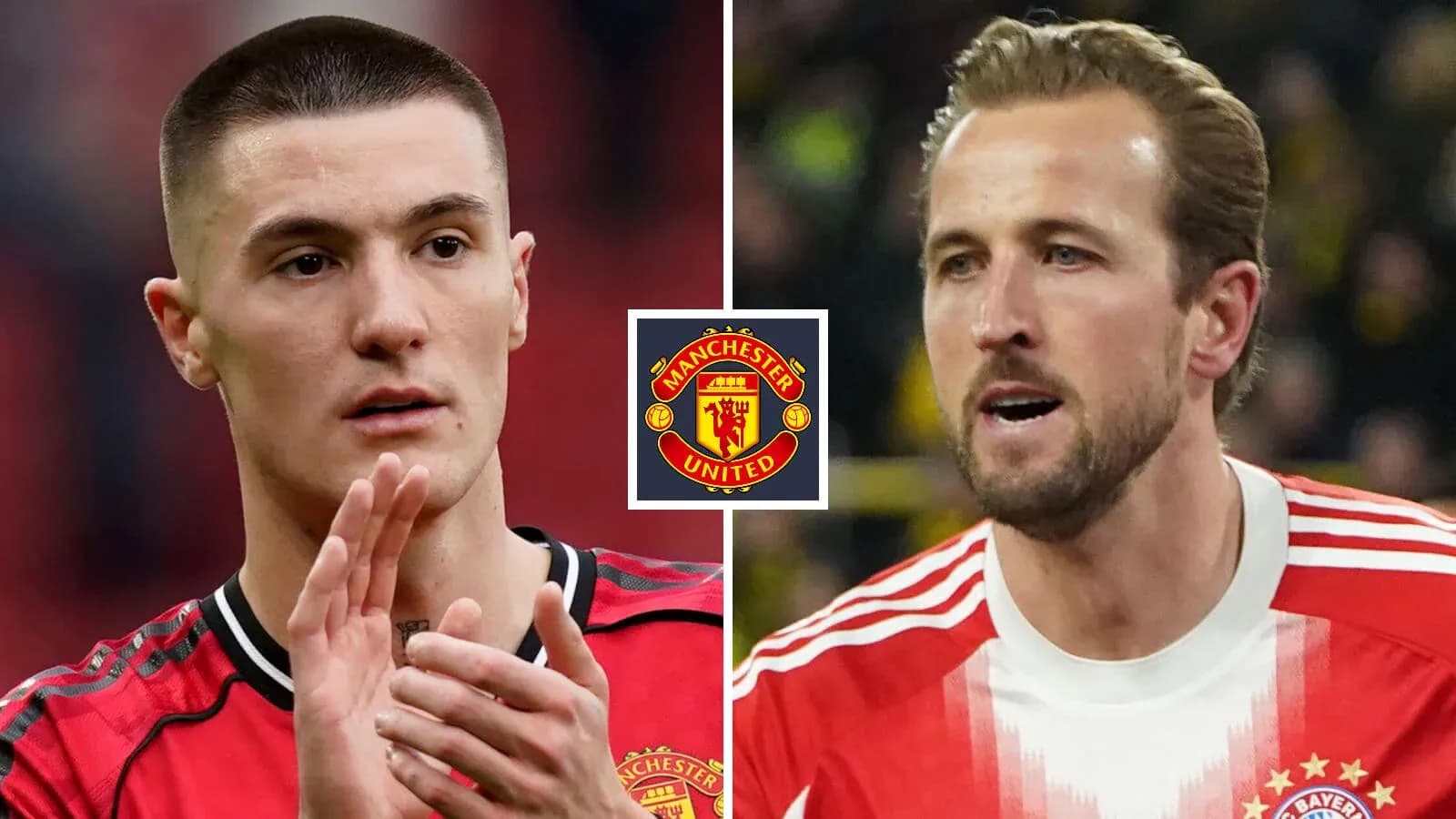 Futbolchilar Manchester United va Bayern Munich formalarida