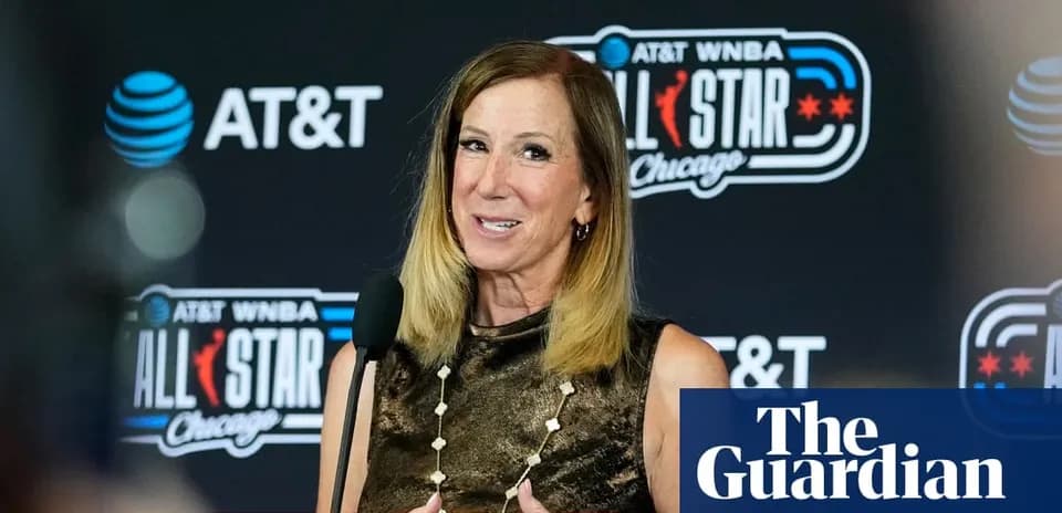 Speaker at WNBA All-Star press conference podium