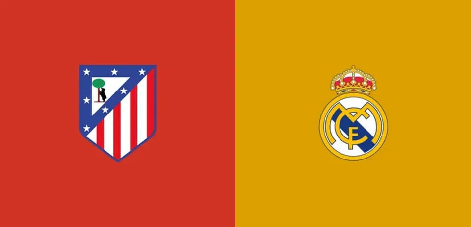 Atletiko va Real Madrid logotiplari