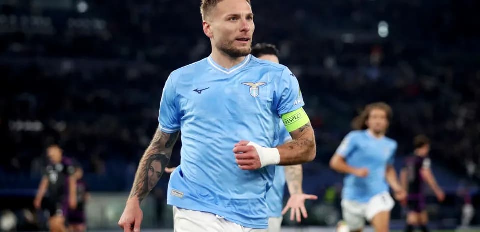 Lazio captain celebrating during a match