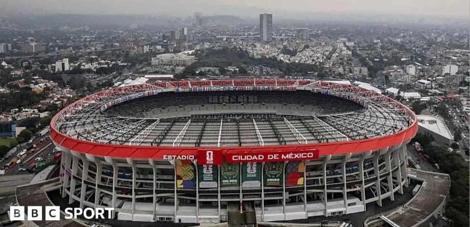 Estadio Ciudad de México from aerial view