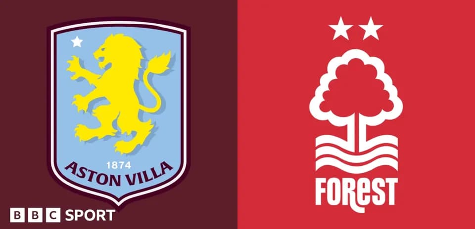 Aston Villa and Nottingham Forest logos side by side