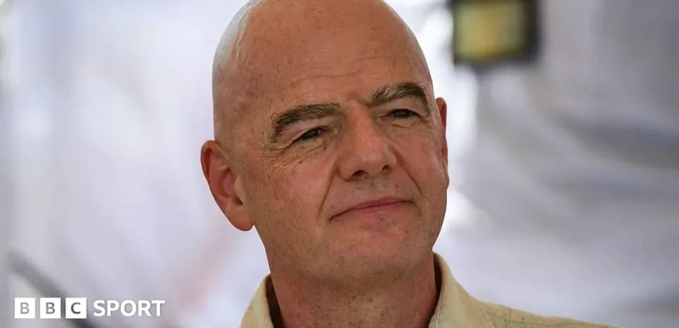 FIFA president speaking at an event