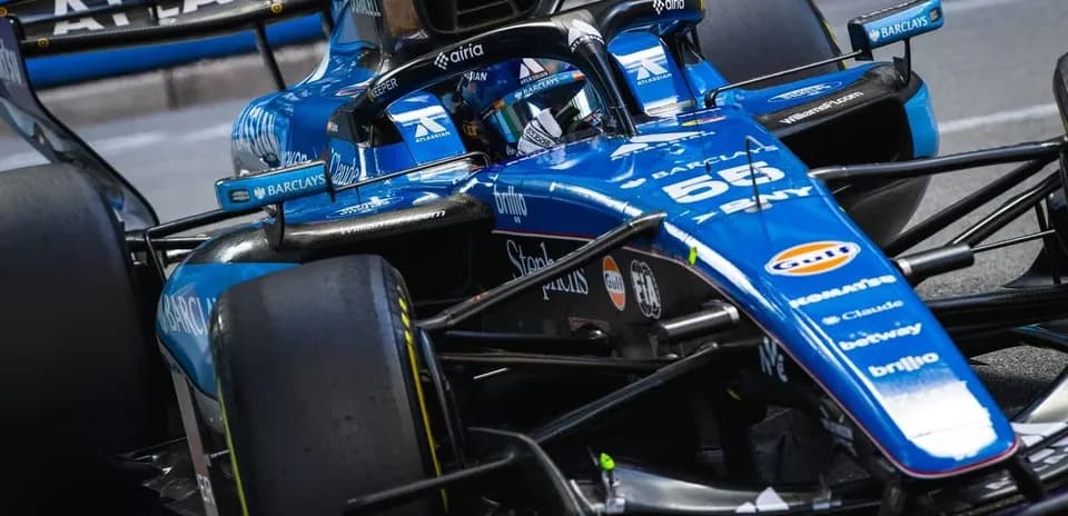Formula 1 car racing on track during event