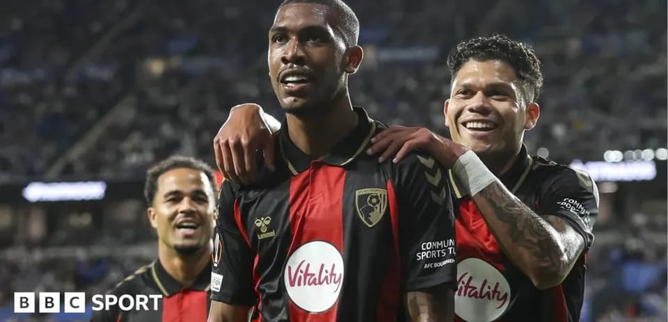 AFC Bournemouth players celebrating after a goal