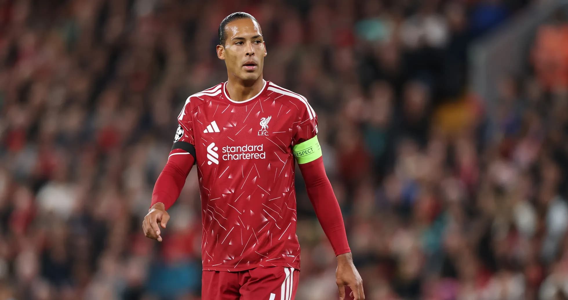 Liverpool player in red jersey during match
