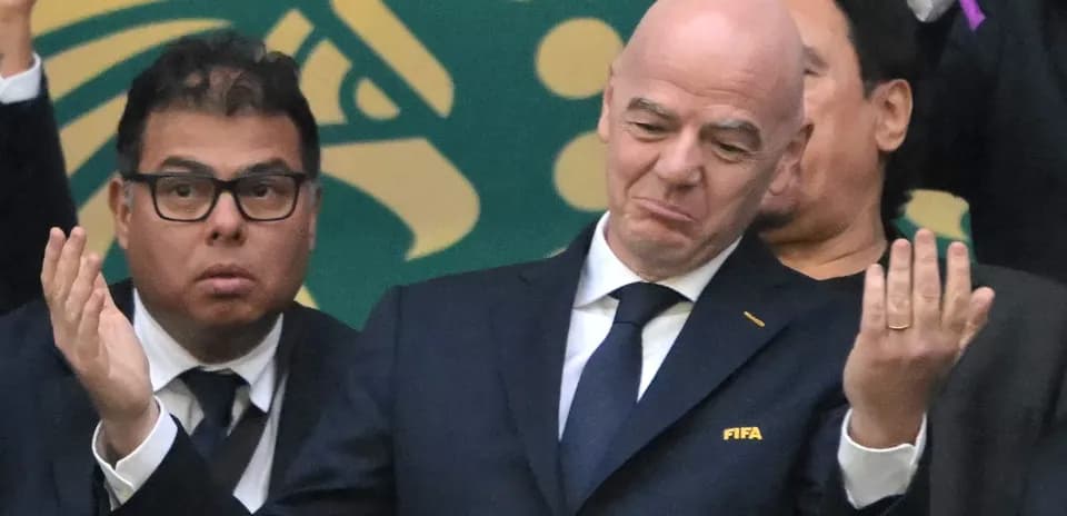 FIFA officials reacting during an event