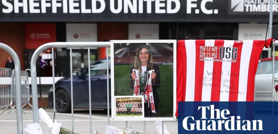 Memorial tribute outside Sheffield United F.C. stadium