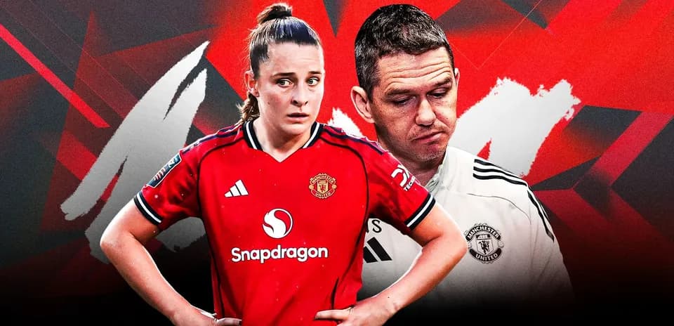 Manchester United player and coach in a graphic design