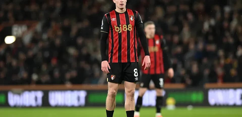 Bournemouth player on field during match