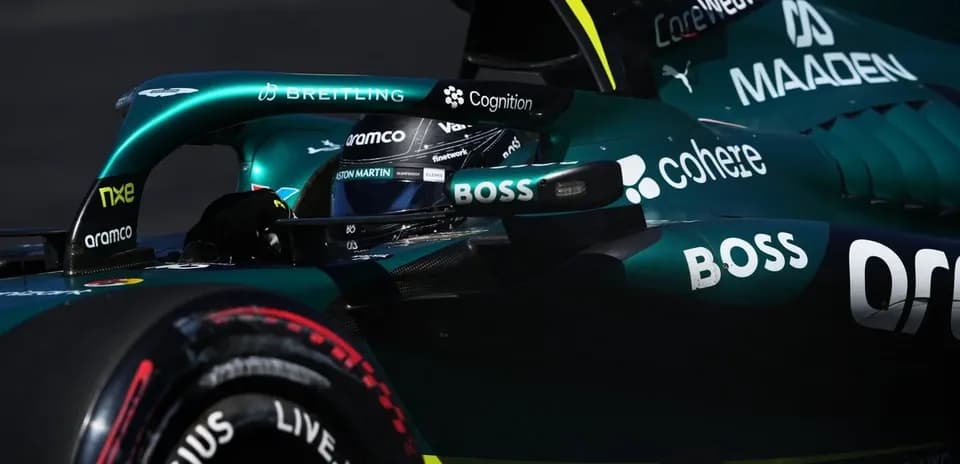 Formula 1 car during a race session