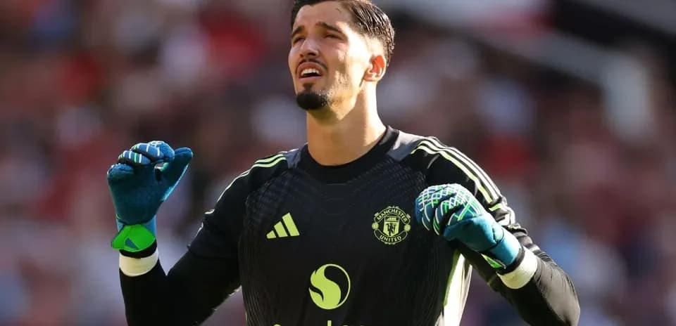 Goalkeeper celebrating during a match for Manchester United