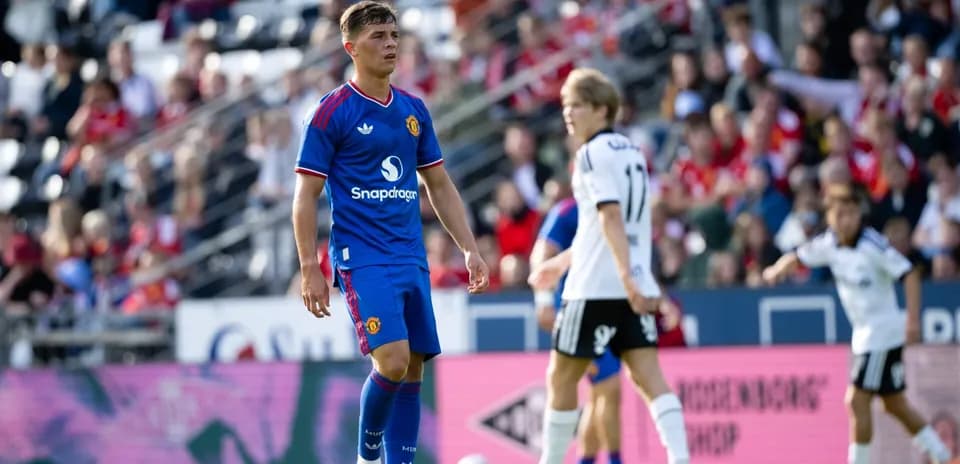 Manchester United player on the field during match