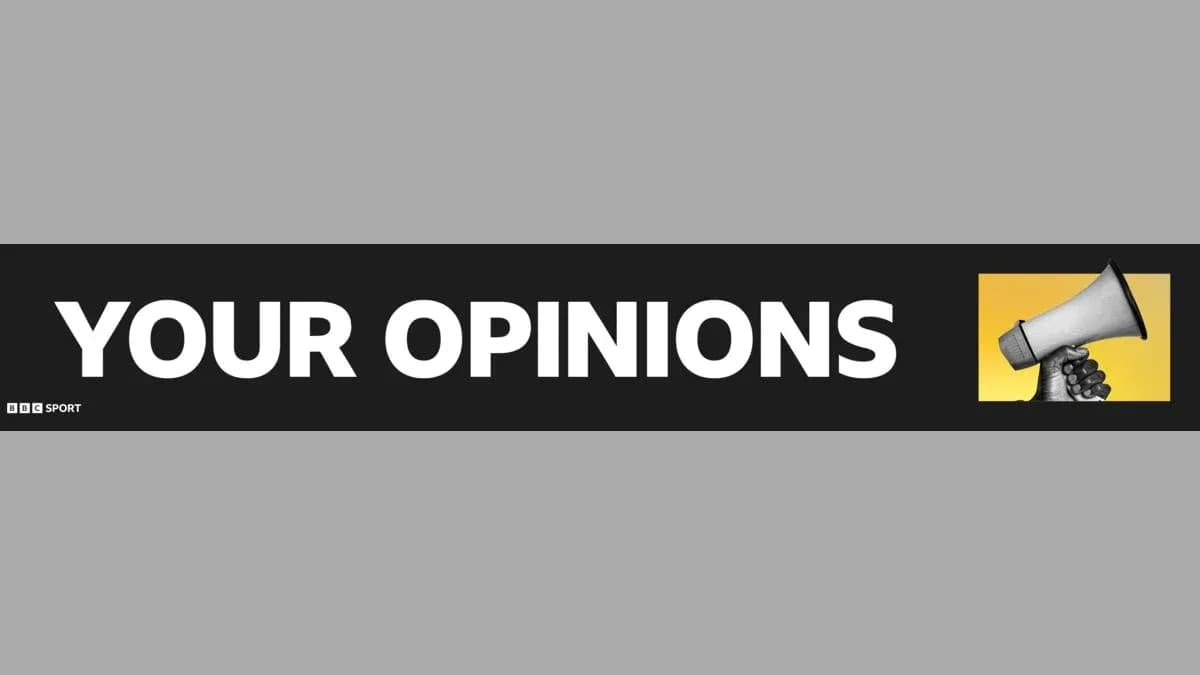 Text graphic stating 'YOUR OPINIONS' with a megaphone