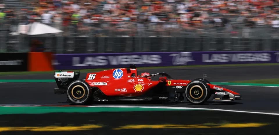 Ferrari car racing during Formula 1 event