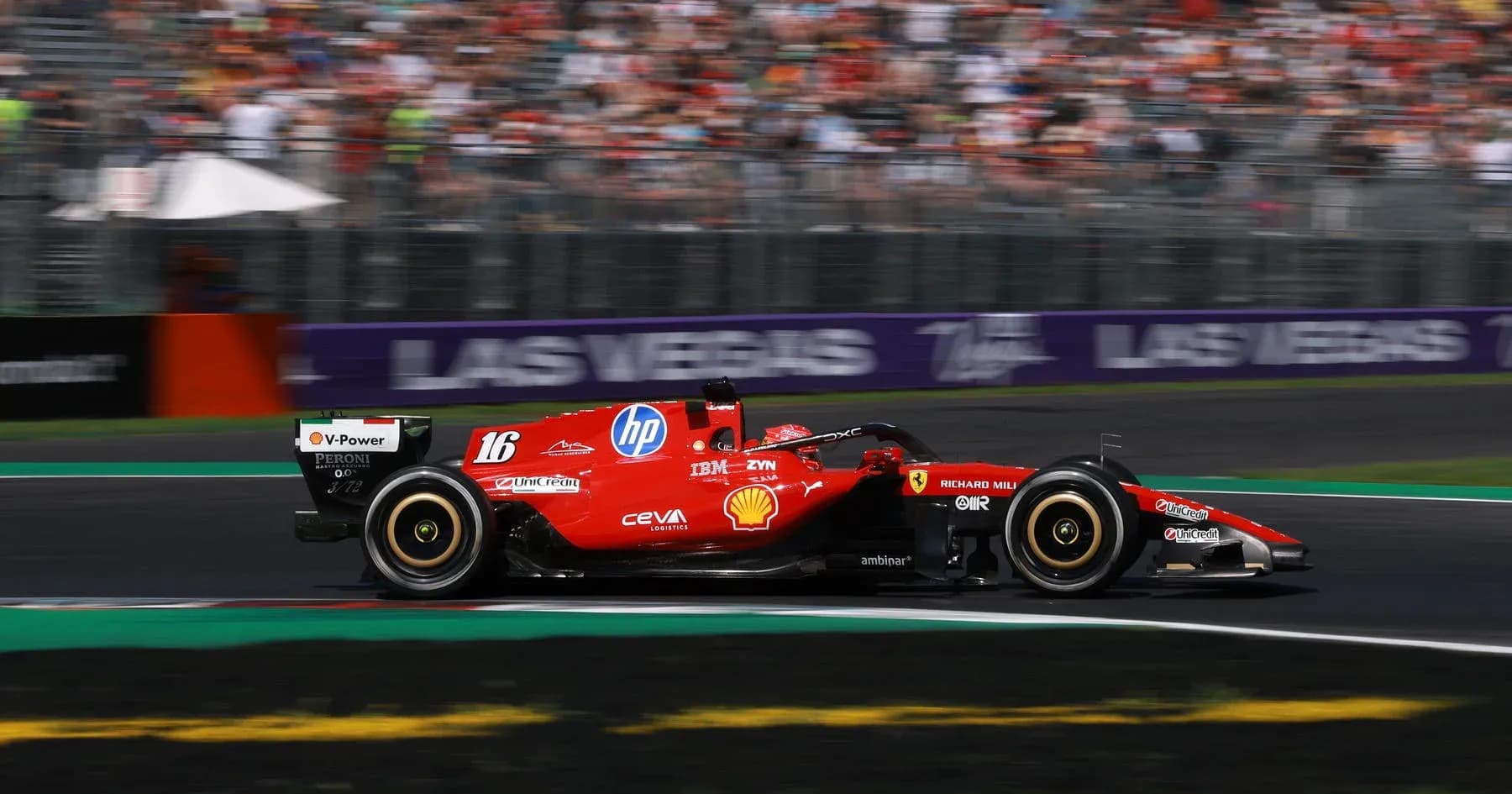 Ferrari car racing during Formula 1 event