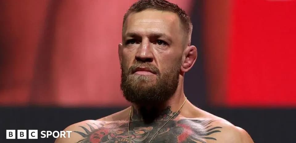Conor McGregor during weigh-in event