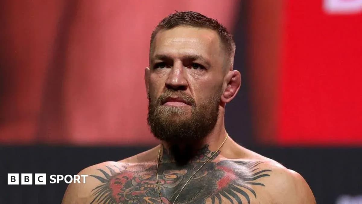 Conor McGregor during weigh-in event