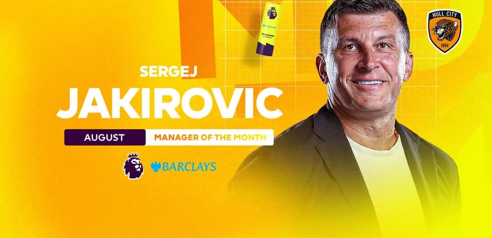 Sergej Jakirovic awarded Manager of the Month for August