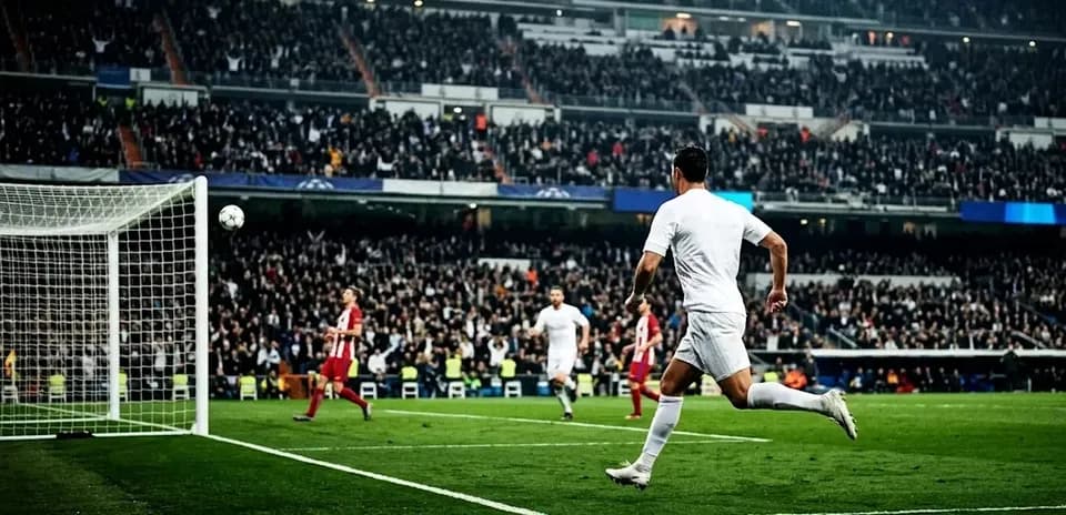 Cristiano Ronaldo scoring during a match