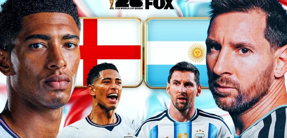 England vs Argentina match preview with players' portraits