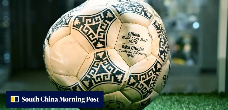1986 World Cup official match ball on display