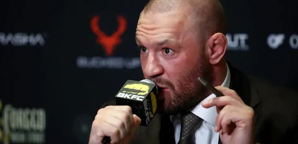 Spokesperson speaking at BKFC press conference