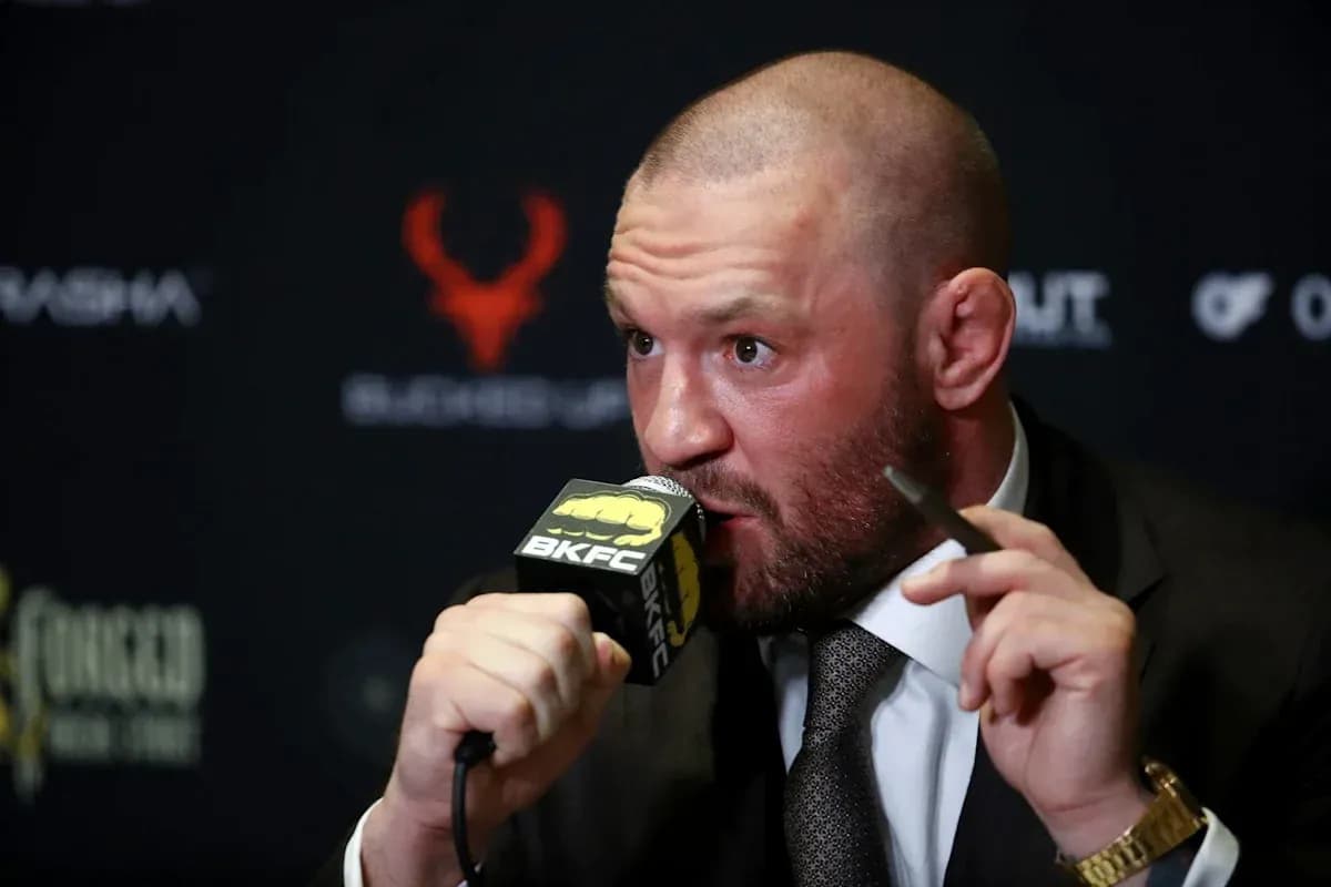 Spokesperson speaking at BKFC press conference