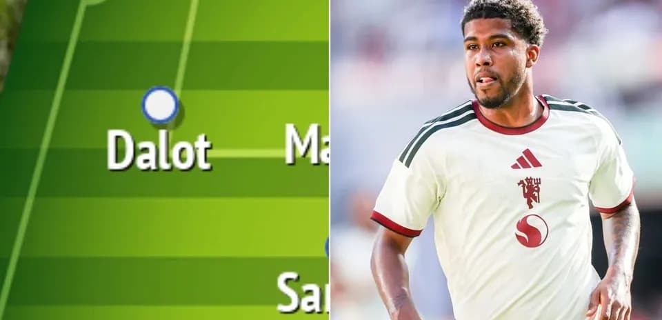 Futbol maydoni va Dalot o'yinchi