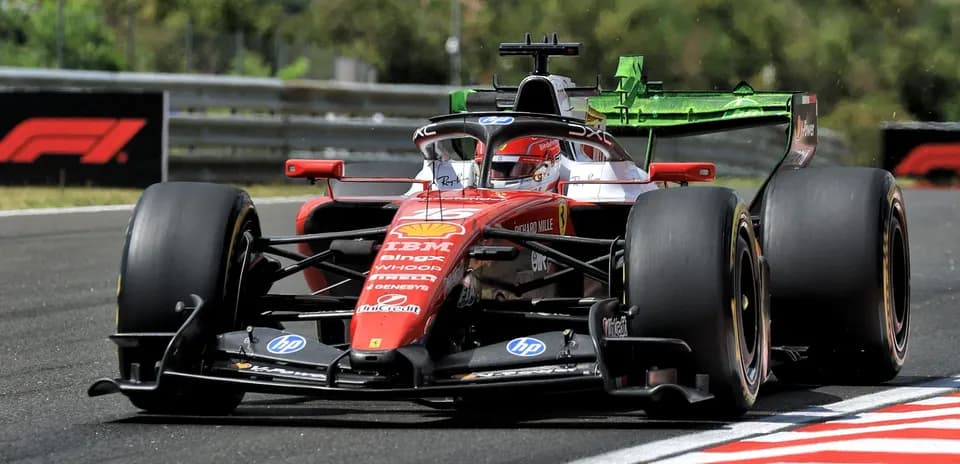 Ferrari Formula 1 car racing on track