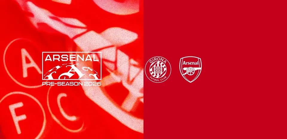 Arsenal vs Girona pre-season 2026 promotional graphic