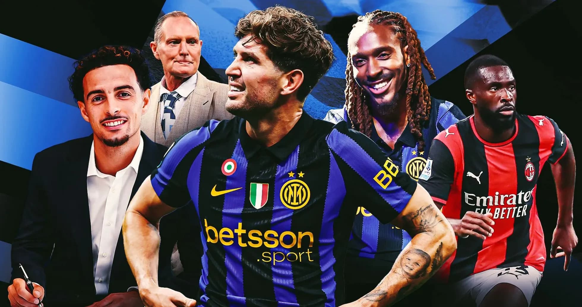 Futbolchilar va murabbiylar Inter va Milan jamoalari