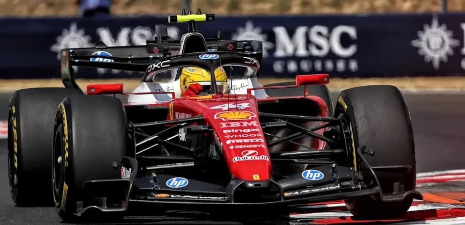Ferrari Formula 1 car racing on track