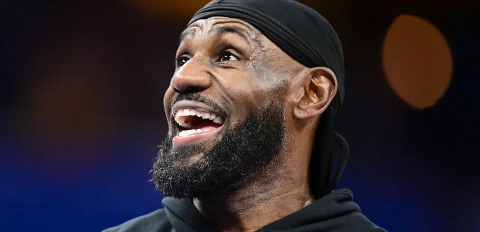 Basketball player smiling during warm-up session
