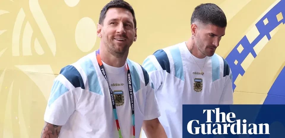 Lionel Messi and teammate arriving at event venue