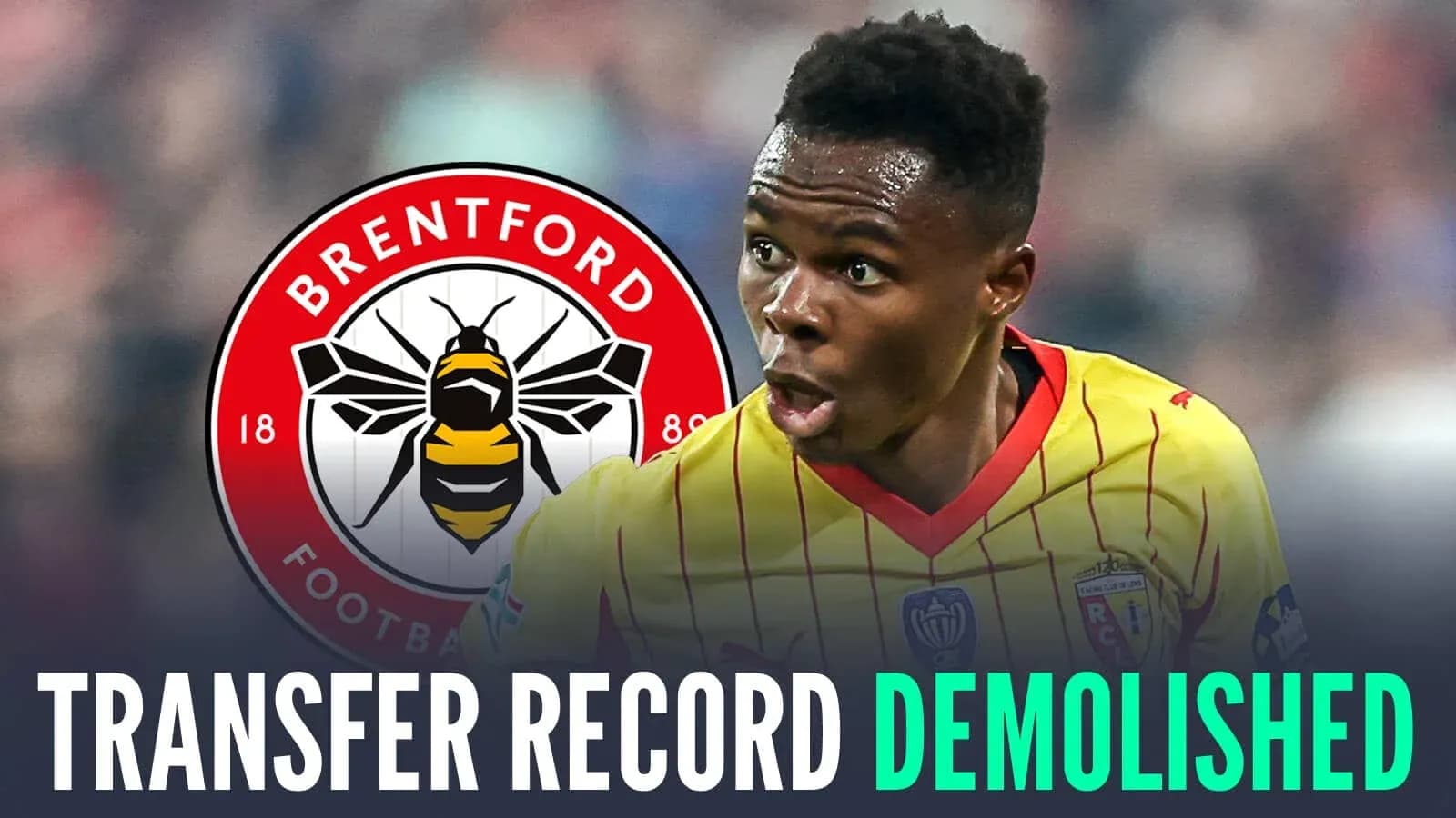 Futbolchi Brentford logosi bilan transfer yangiliklari