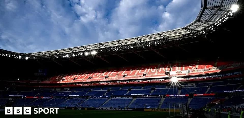 Stadium interior with seating and lighting details