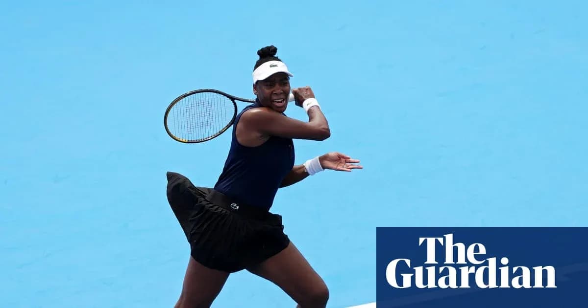 Tennis player preparing to hit a forehand shot