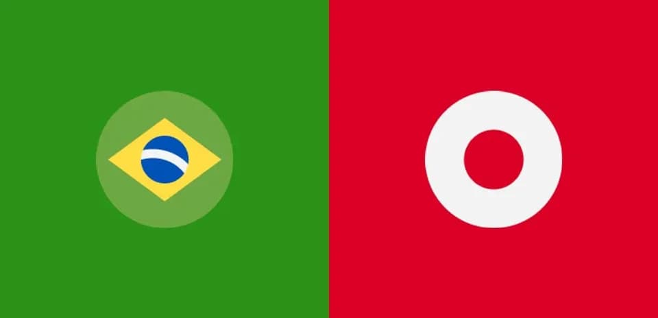 Brazil and Turkey flags side by side