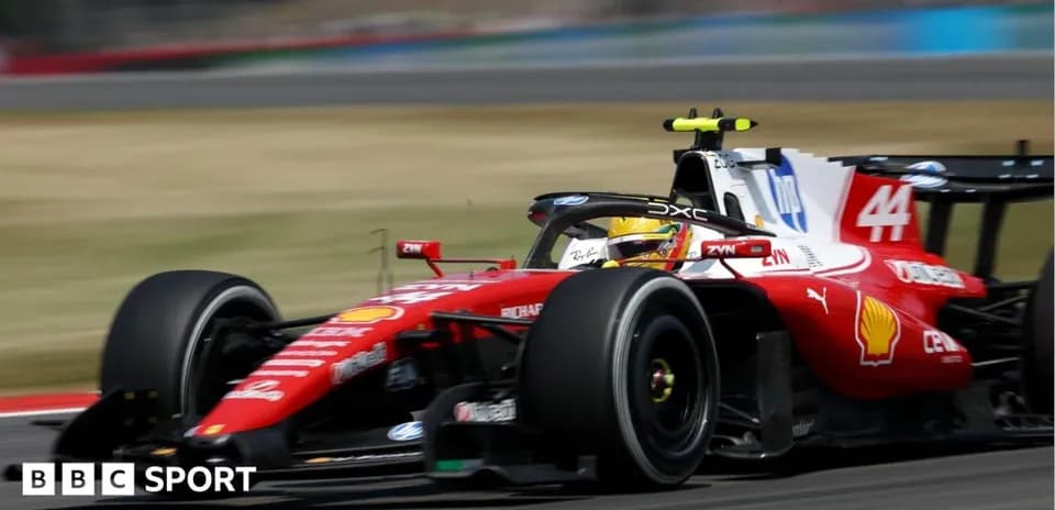 Formula 1 car racing on track during event