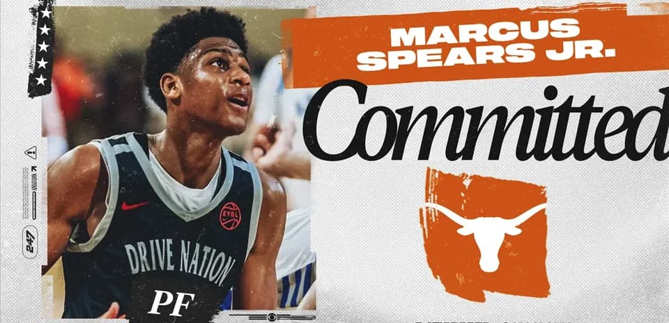 Marcus Spears Jr. committing to Texas Longhorns basketball