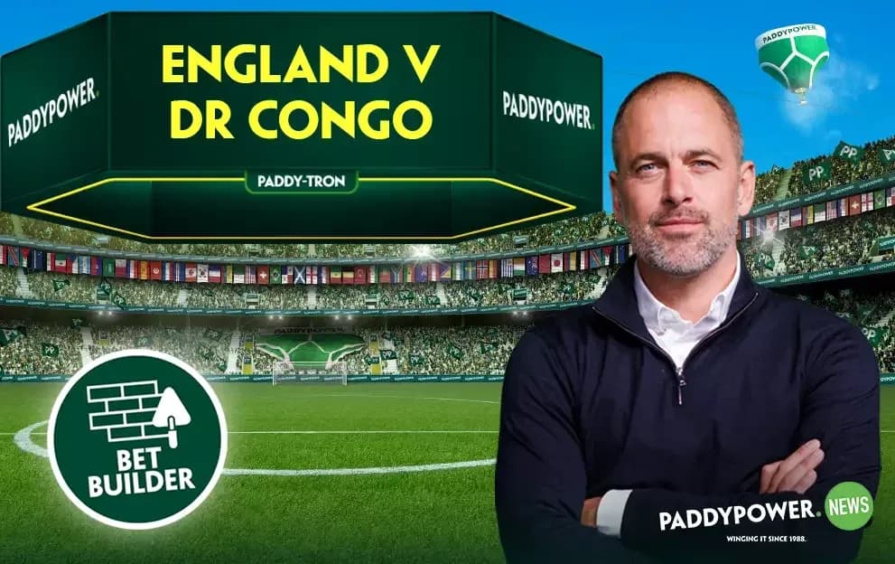 Paddy Power promotional image for England vs DR Congo