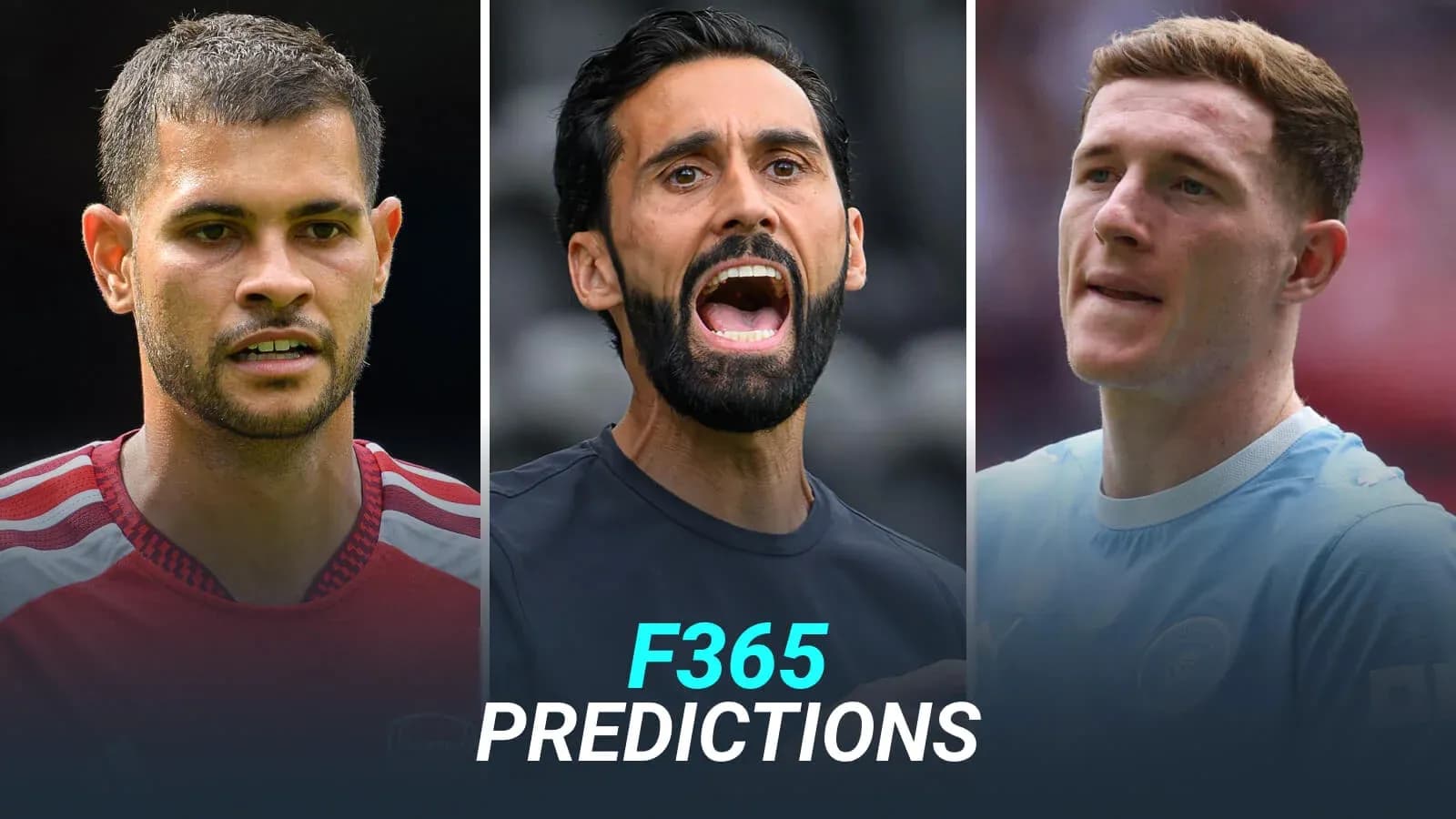 Three football players featured in predictions segment
