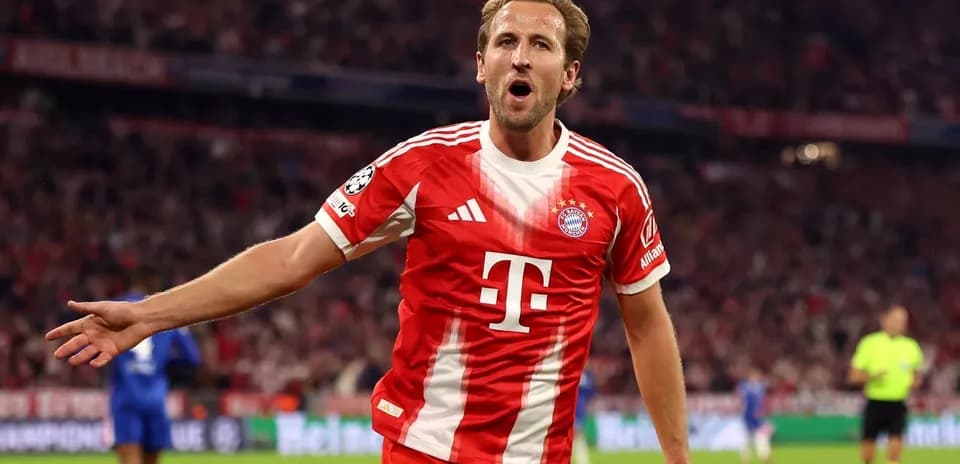 Bayern Munich player celebrating a goal during match