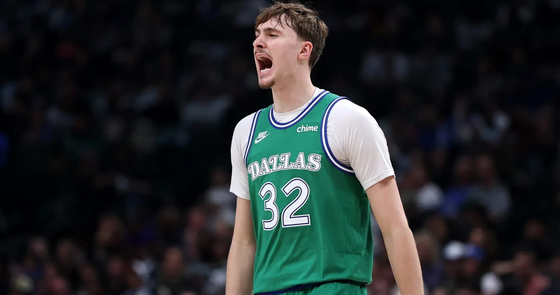 Basketball player celebrating during a game