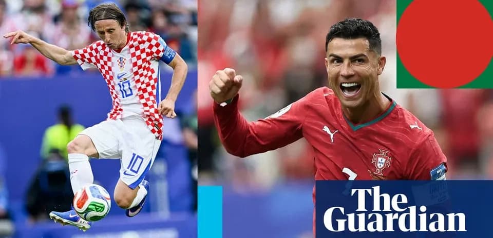 Luka Modric and Cristiano Ronaldo during a match