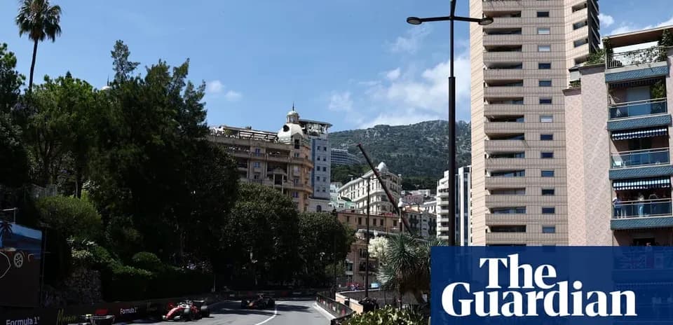 Formula 1 cars racing through Monaco streets