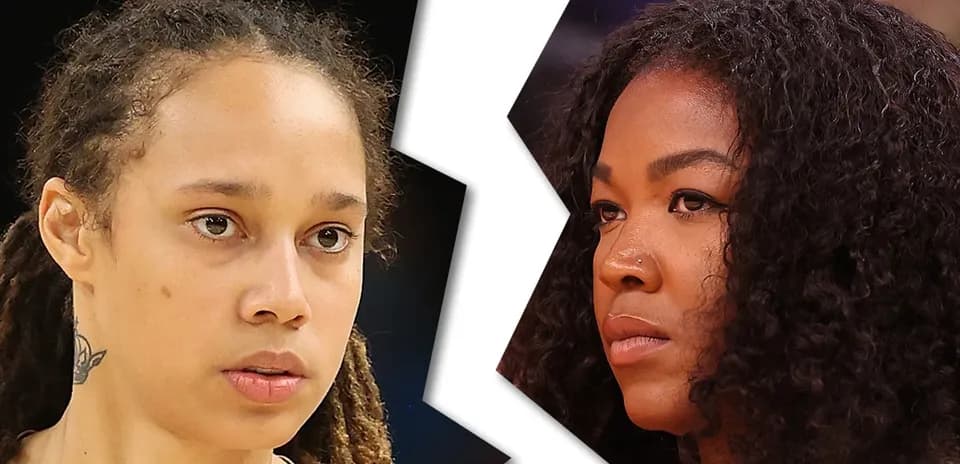 Two women facing each other, one with dreadlocks