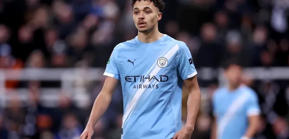 Manchester City player on the pitch during match