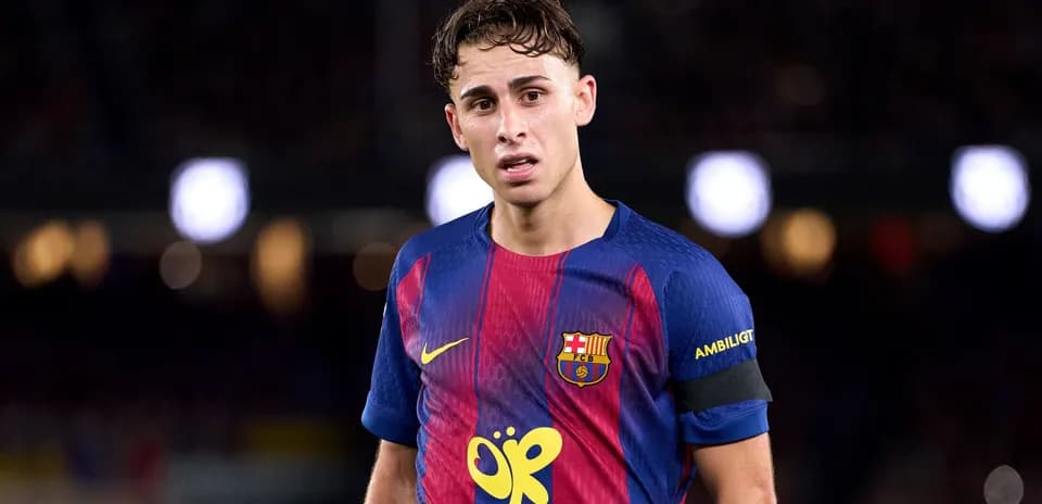 Barcelona player during match at Camp Nou